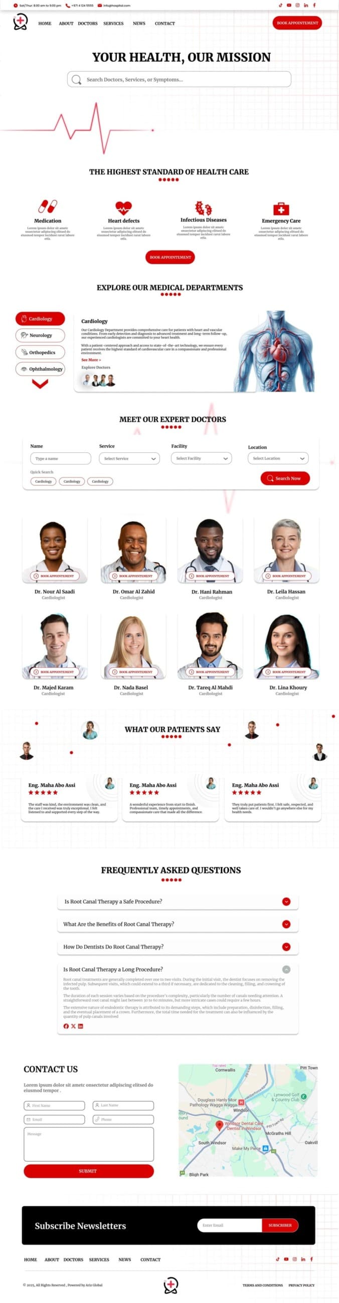 Hospital Management Website