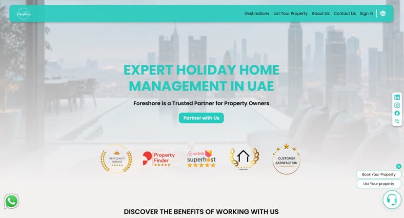 Rental Holiday Homes Website