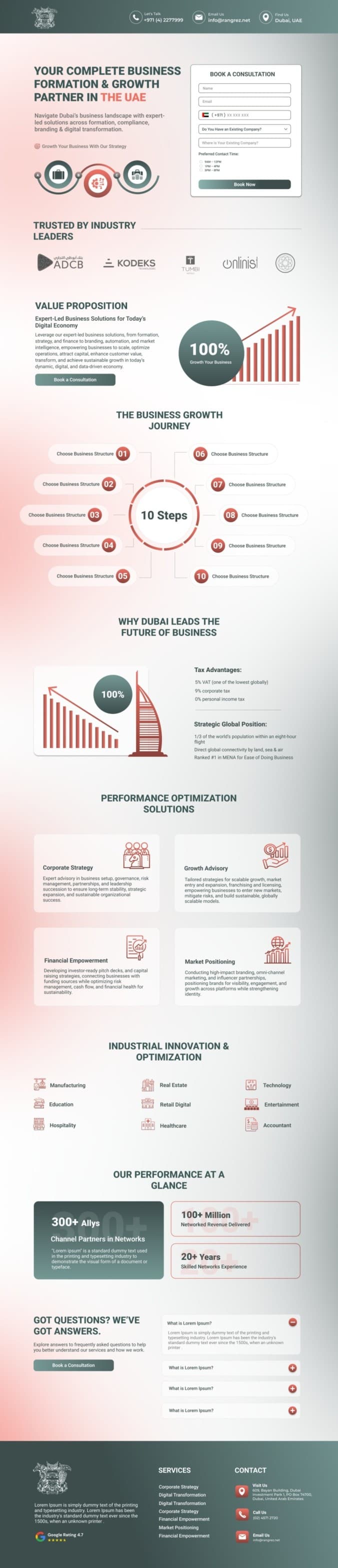 Consultation Landing Page